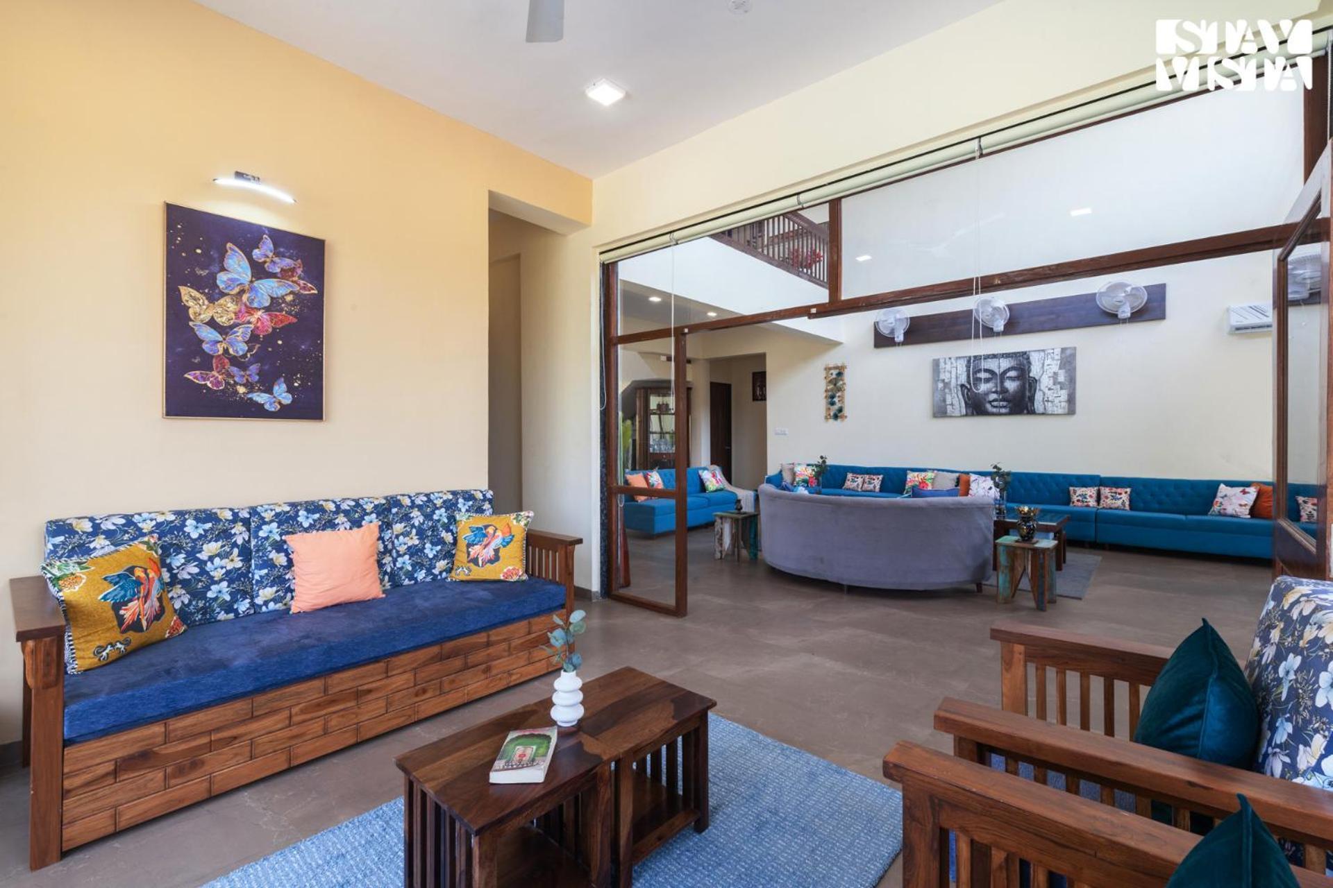 Stayvista'S Hillside Meadows - Mountainside Retreat With Farm View, Pool & Deck, Lawn & Gazebo Chinchavli Exteriér fotografie